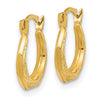 14k Madi K Textured 13mm Hoop Earrings