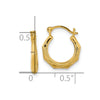 14k Madi K Textured 13mm Hoop Earrings