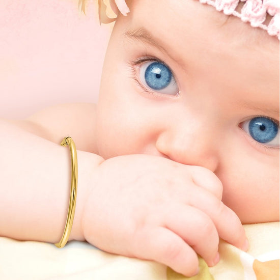 14k Madi K 2.5mm Slip-on Baby Bangle