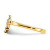 14k Madi K CZ Cross Size 3 Baby / Childrens Ring