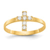 14k Madi K CZ Cross Size 3 Baby / Childrens Ring