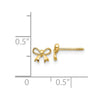 14k Madi K Bow Childrens Post Earrings
