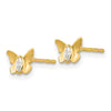 14k Madi K CZ Butterfly Childrens Post Earrings
