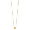 14k Madi K Small Hollow Heart 17 inch with 1 inch extender Necklace