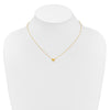 14k Madi K Small Hollow Heart 17 inch with 1 inch extender Necklace