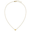 14k Madi K Small Hollow Heart 17 inch with 1 inch extender Necklace