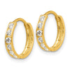 Madi K® Gold CZ Hoop Earrings