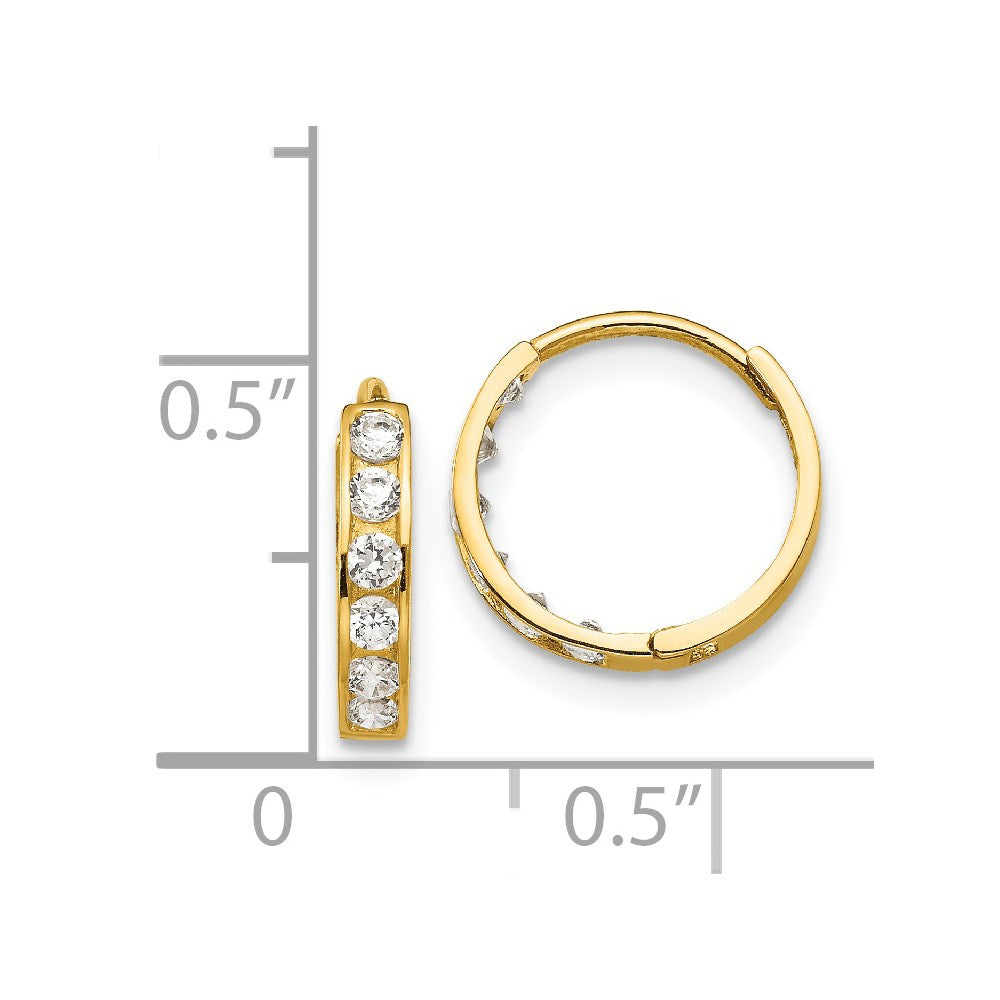 Madi K® Gold CZ Hoop Earrings