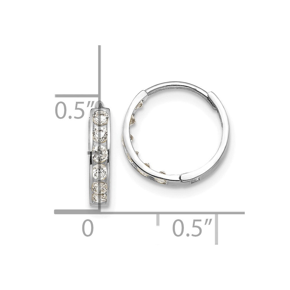 Madi K® Gold CZ Hoop Earrings