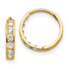 Madi K® Gold CZ Hoop Earrings