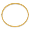 14k Madi K Kids Polished Hammered 5mm Hinged Childs Bangle