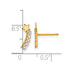 14k Madi K Kids CZ Shooting Star Post Earrings