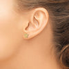 14k Madi K Kids CZ Butterfly Childrens Post Earrings