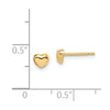 14k Madi K 4mm Heart Childrens Post Earrings
