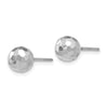 Gold Diamond-Cut Ball Post Earrings