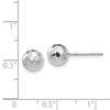 Gold Diamond-Cut Ball Post Earrings