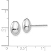Oval Button Post Earrings