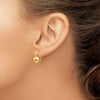 Button Kidney Wire Earrings