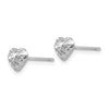 Gold Heart Post Earrings