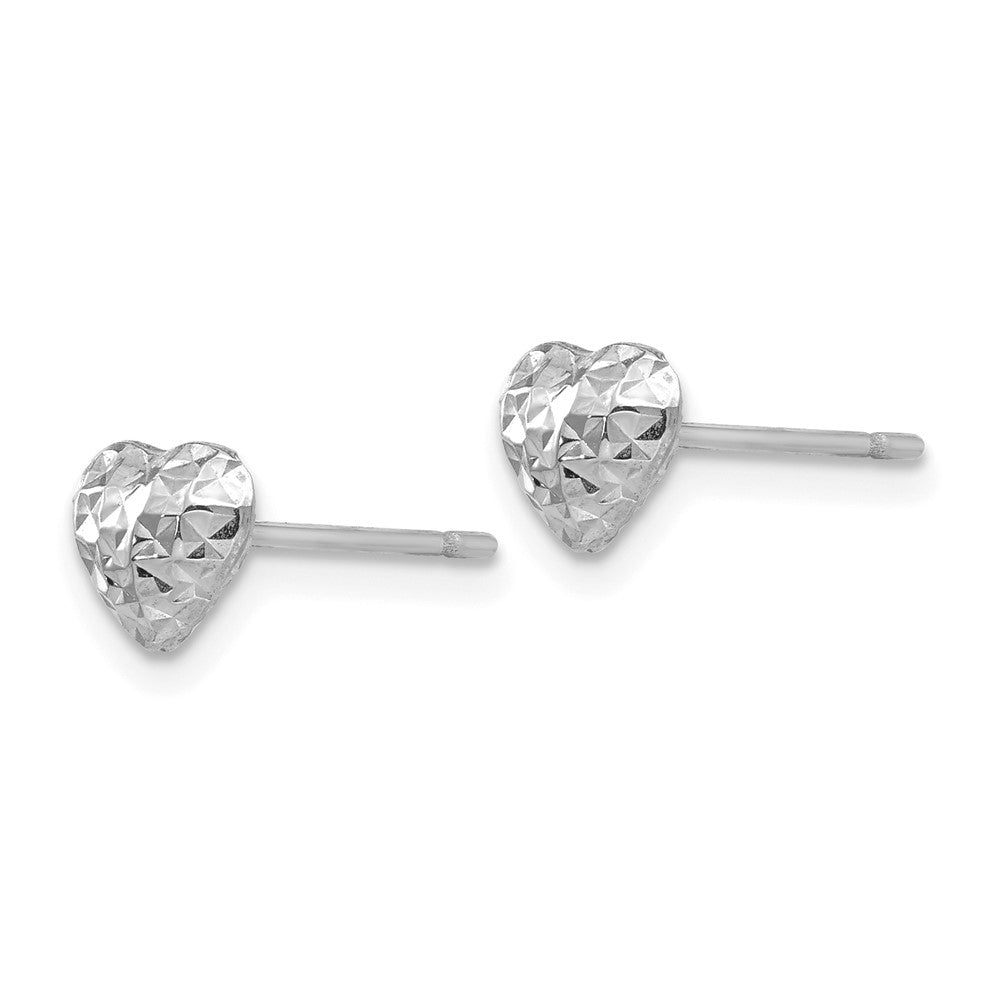 Gold Heart Post Earrings