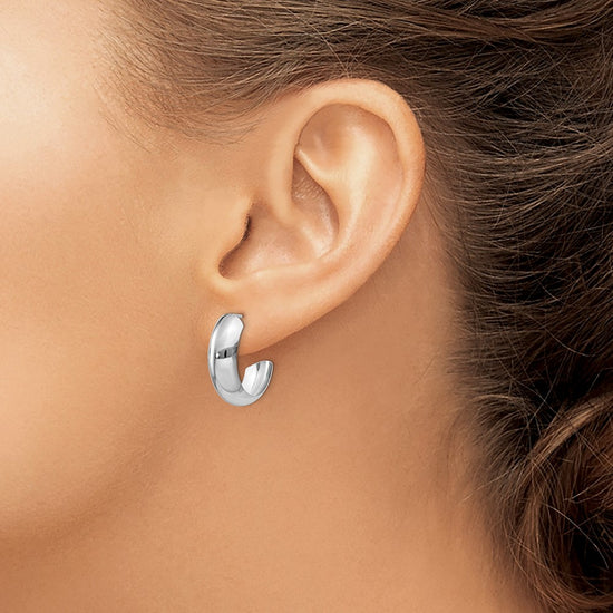 J-Hoop Earrings