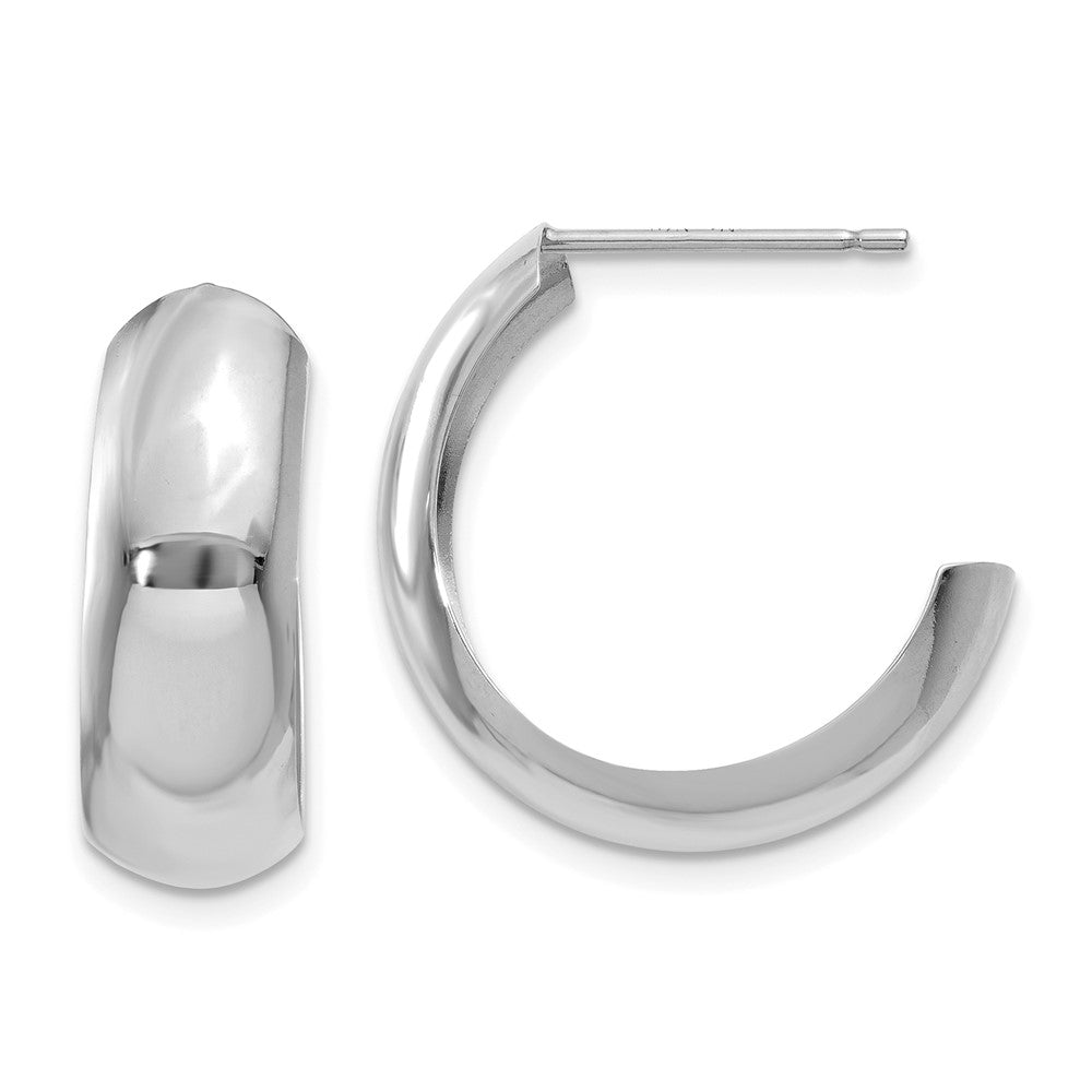 J-Hoop Earrings