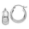 7mm Gold Polished Round Hoop Earrings