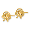 Gold Love Knot Post Earrings