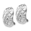 Gold Textured Non-pierced Clip Earrings