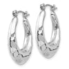 Gold Hammered Hoop Earrings