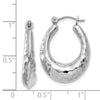Gold Hammered Hoop Earrings