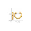 Gold Hinged Circle Hoop Earrings