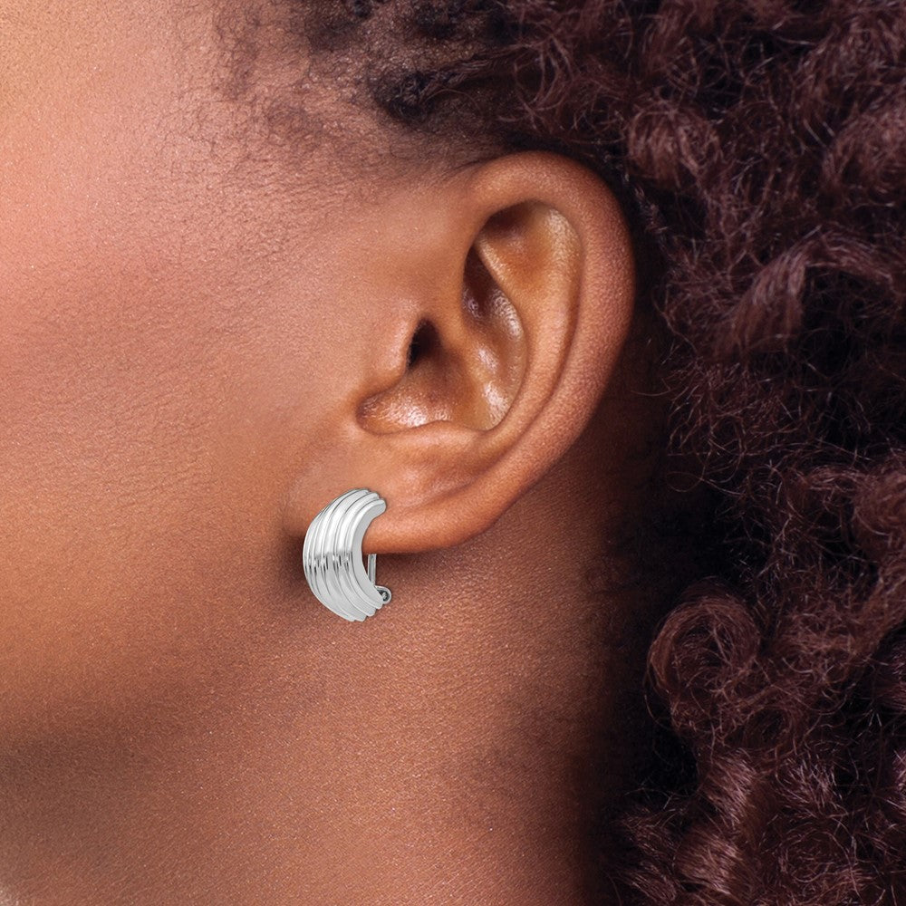 Gold Non-pierced Clip Earrings