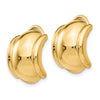 Gold Non-pierced Clip Earrings