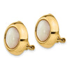 Gold Gemstone Non-Pierced Earrings