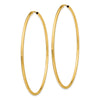 14k 2x65mm Polished Round Endless Tube Hoop Earrings