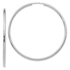 14k White Gold 2x54mm Polished Round Endless Tube Hoop Earrings