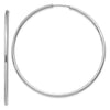 14k White Gold 2x60mm Polished Round Endless Tube Hoop Earrings