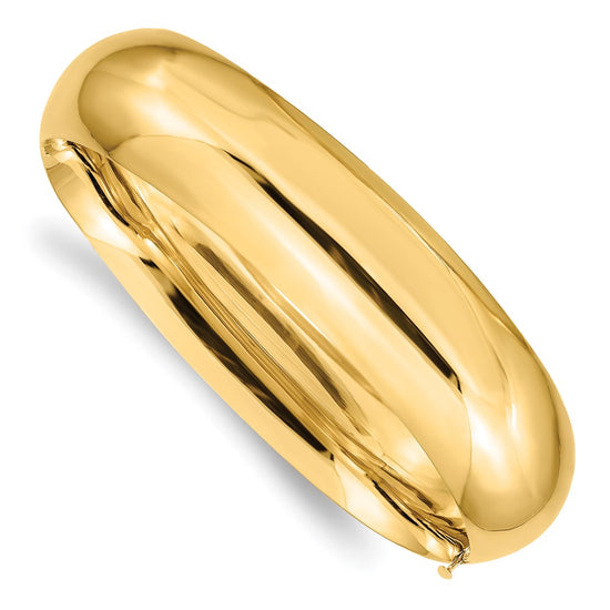 Gold High Polished Hinged Bangles