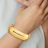 Gold High Polished Hinged Bangles