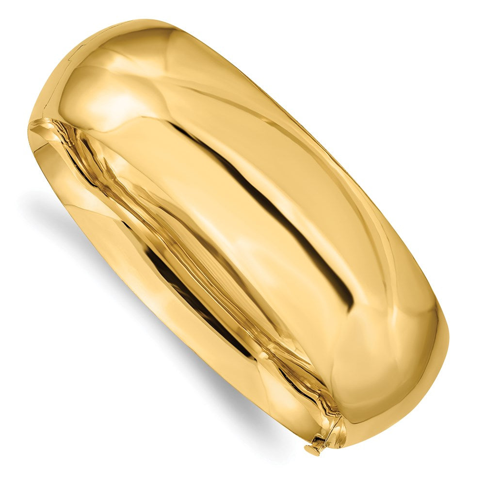 Gold High Polished Hinged Bangles
