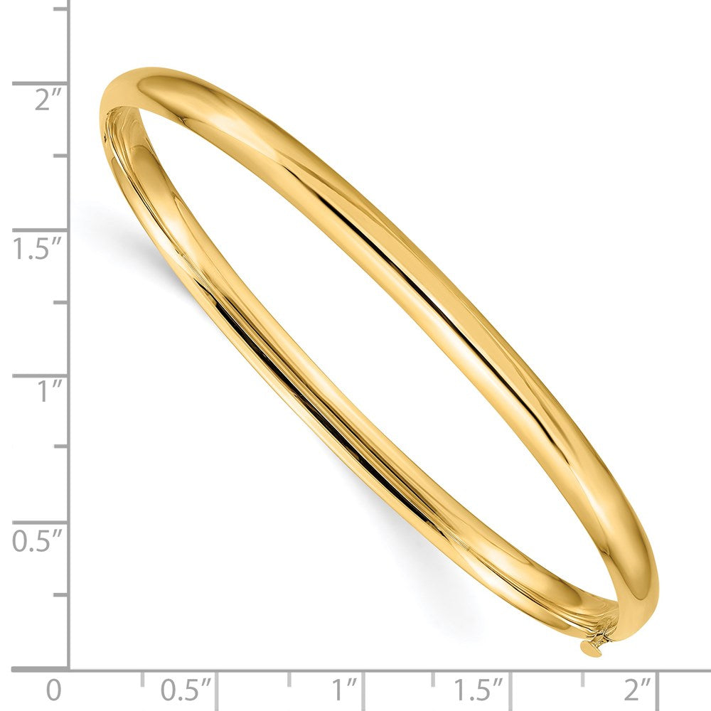 Gold High Polished Hinged Bangles