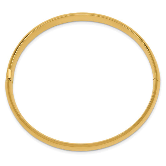 Gold High Polished Hinged Bangles