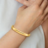 Gold High Polished Hinged Bangles