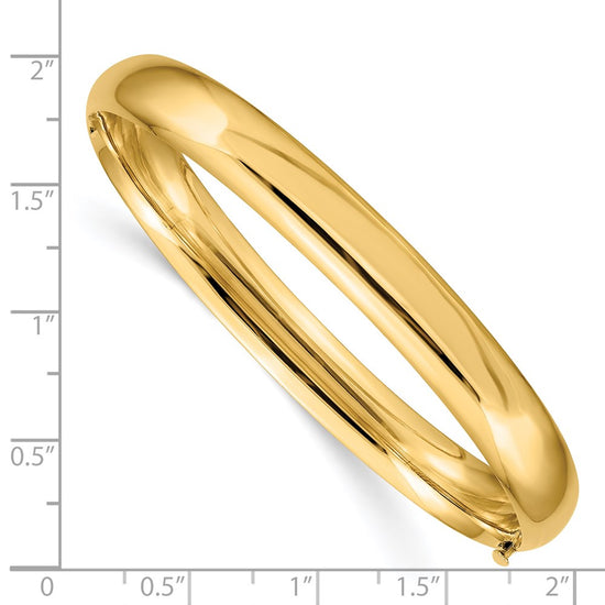 Gold High Polished Hinged Bangles