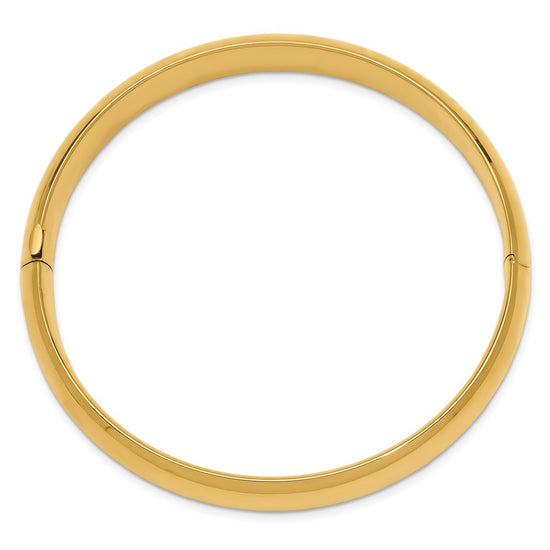 Gold High Polished Hinged Bangles