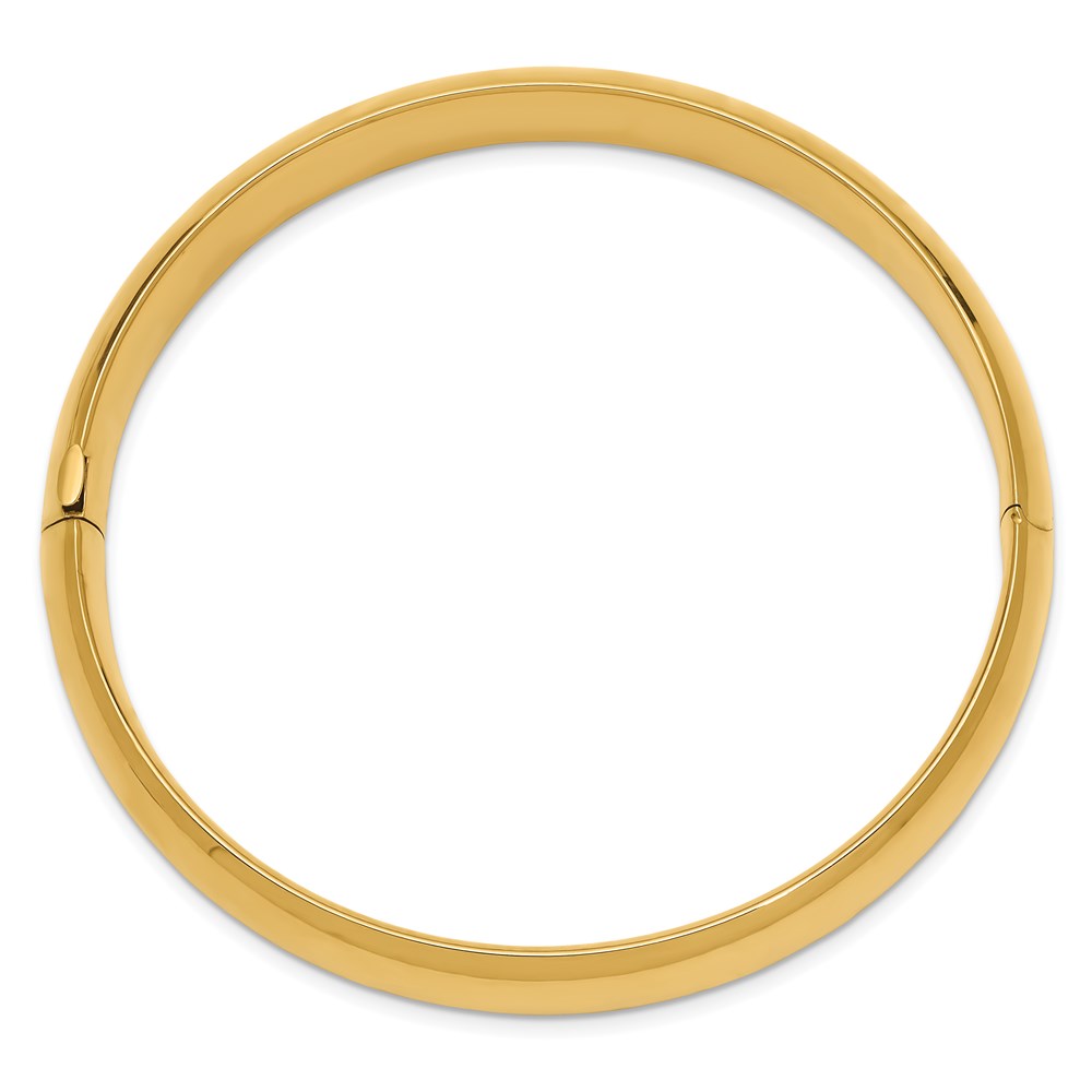 Gold High Polished Hinged Bangles