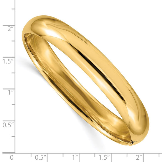 Gold High Polished Hinged Bangles