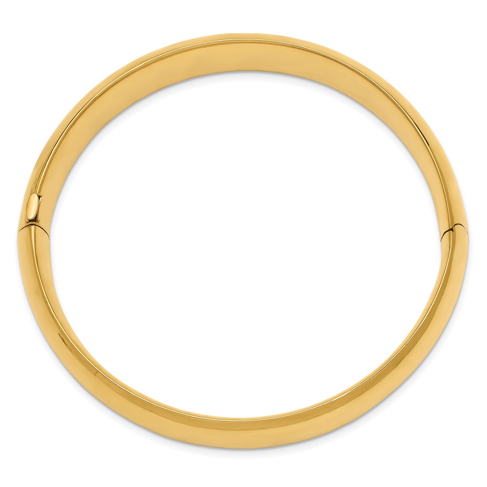 Gold High Polished Hinged Bangles
