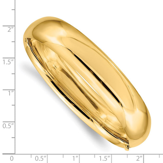 Gold High Polished Hinged Bangles